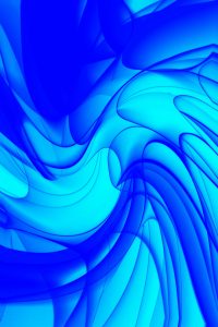 Dynamic abstract design featuring smooth blue waves, evoking motion and fluidity.